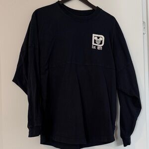 Disney Navy Blue Long Sleeve Tee with Logo